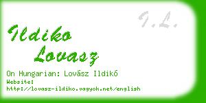 ildiko lovasz business card